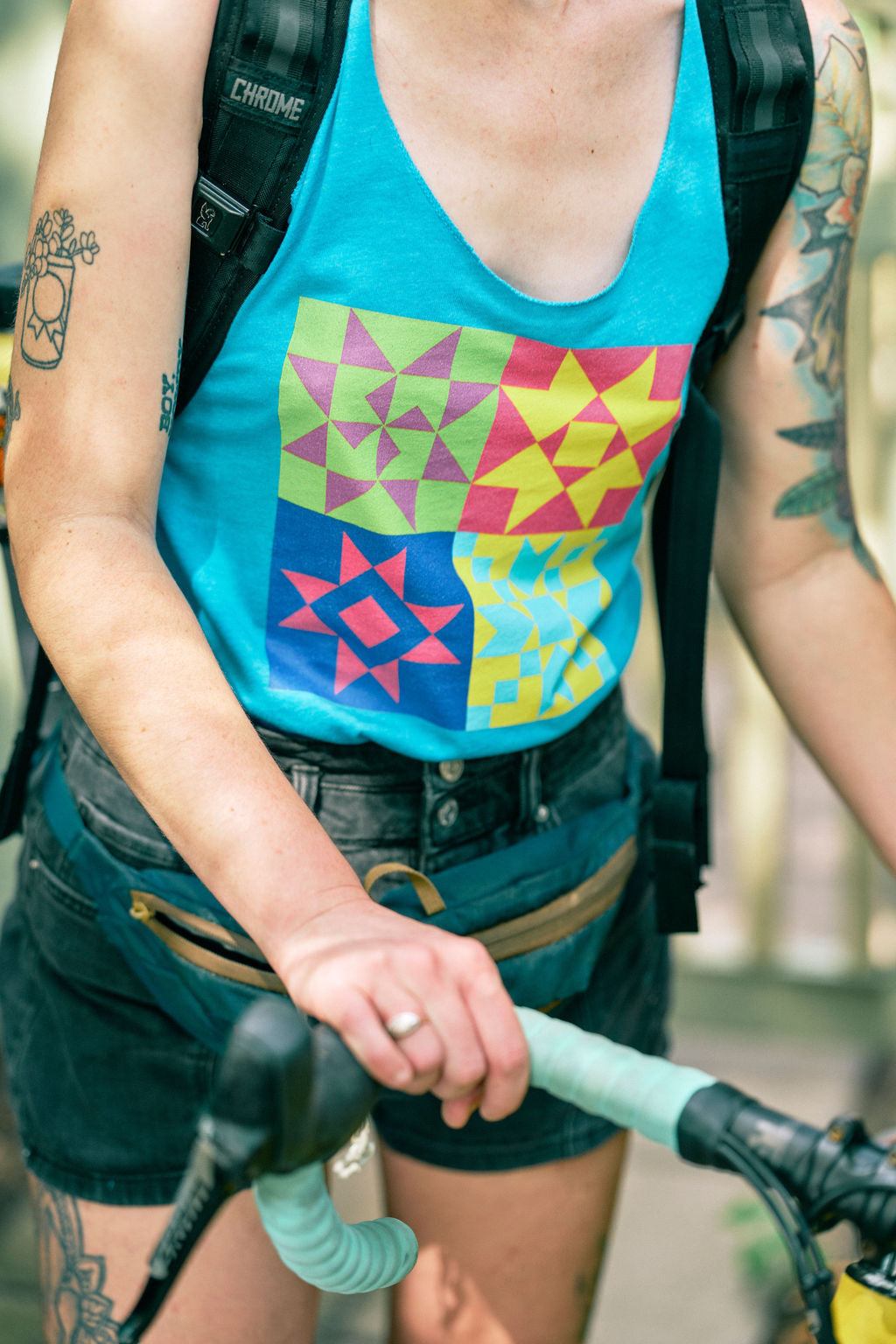 Barn Quilt Racerback Tank